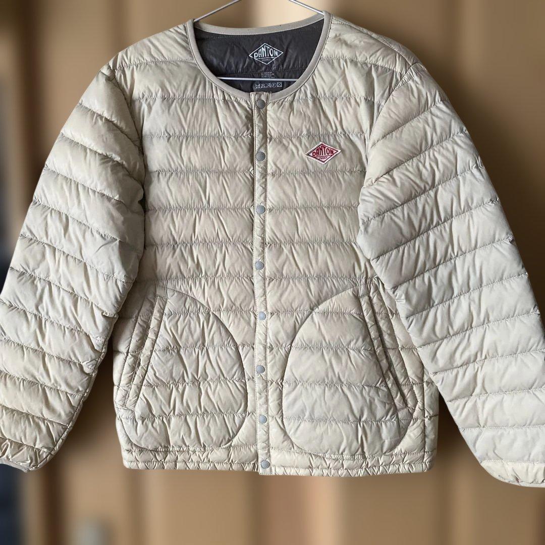 ダントンオフホワイト　キルティングダウンジャケットサイズ38