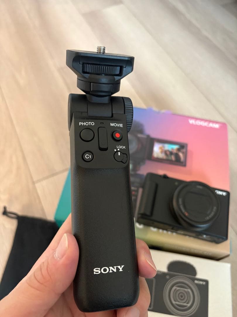 SONY VLOGCAM ZV-1M2 シューティンググリップ、携帯ポーチ付き