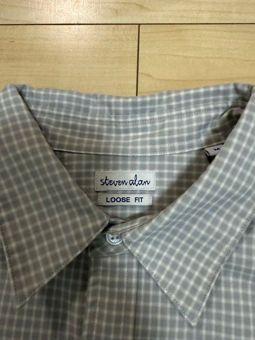 steven alan シャツ チェック 長袖シャツ