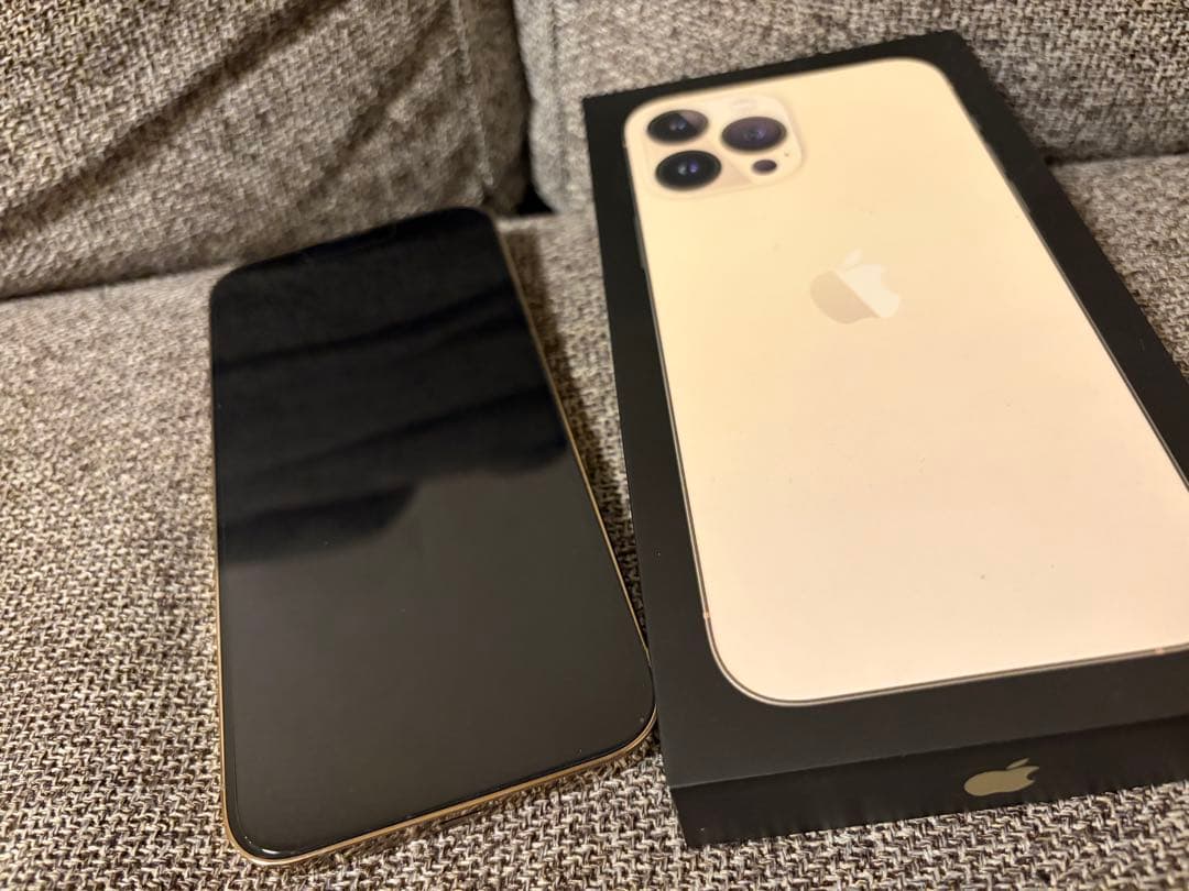 iPhone 13 Pro max128GBゴールド 本体と箱付き