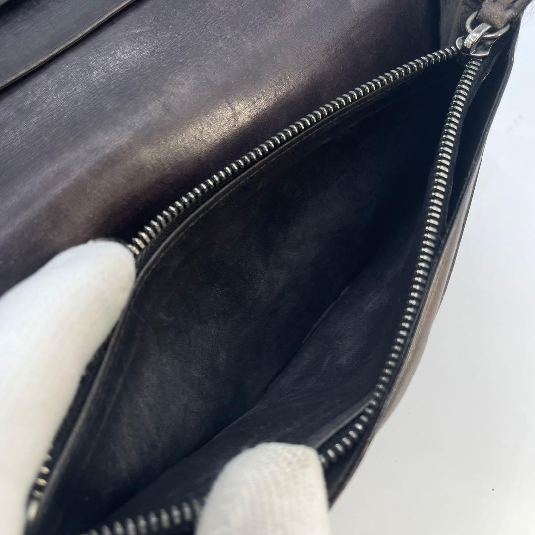 特価✨ ベルルッティ 長財布 カリグラフィー レザー ラウンドファスナー 茶