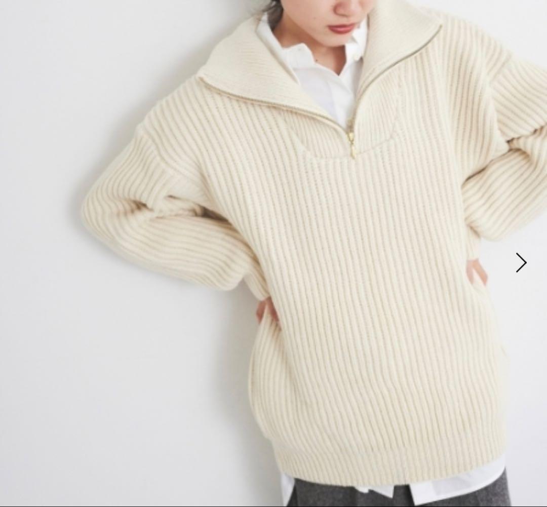Oldderby Knitwearオールドダービーニットウェアハーフジップニット
