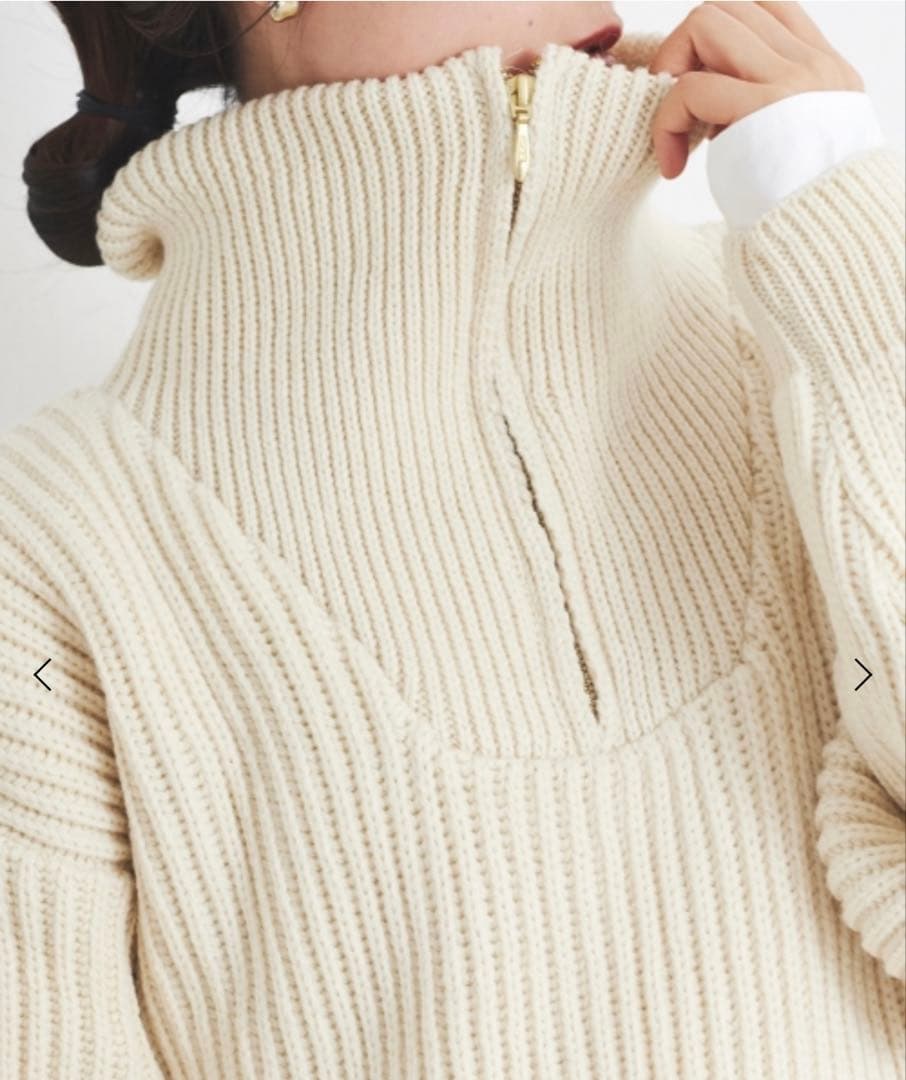 Oldderby Knitwearオールドダービーニットウェアハーフジップニット