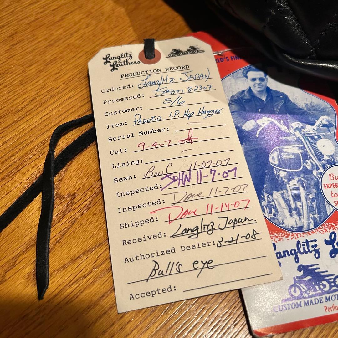 Langlitz Leathers パデッドインサイドポケットウエストバッグ