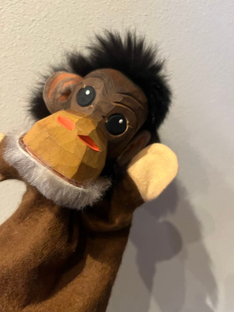 ハーン社　ドイツ　木製　パペット　人形劇　おさる