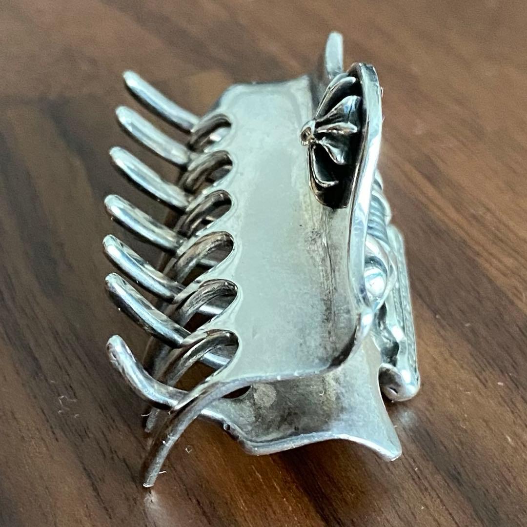 k*n様 CHROME HEARTS CHプラス ヘアクリップ バレッタ シルバ