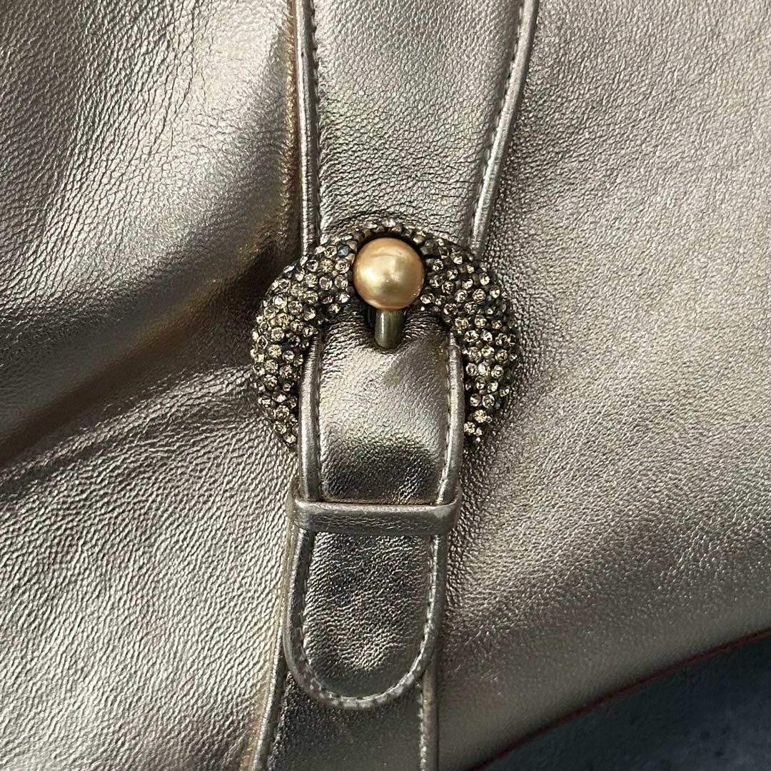 未使用✨Salvatore Ferragamo レザー　ロングブーツ　ゴールド