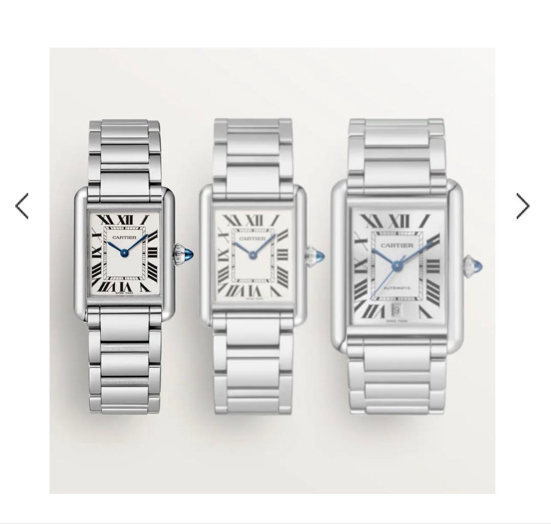 カルティエ　タンクマストSM ステンレスベルト