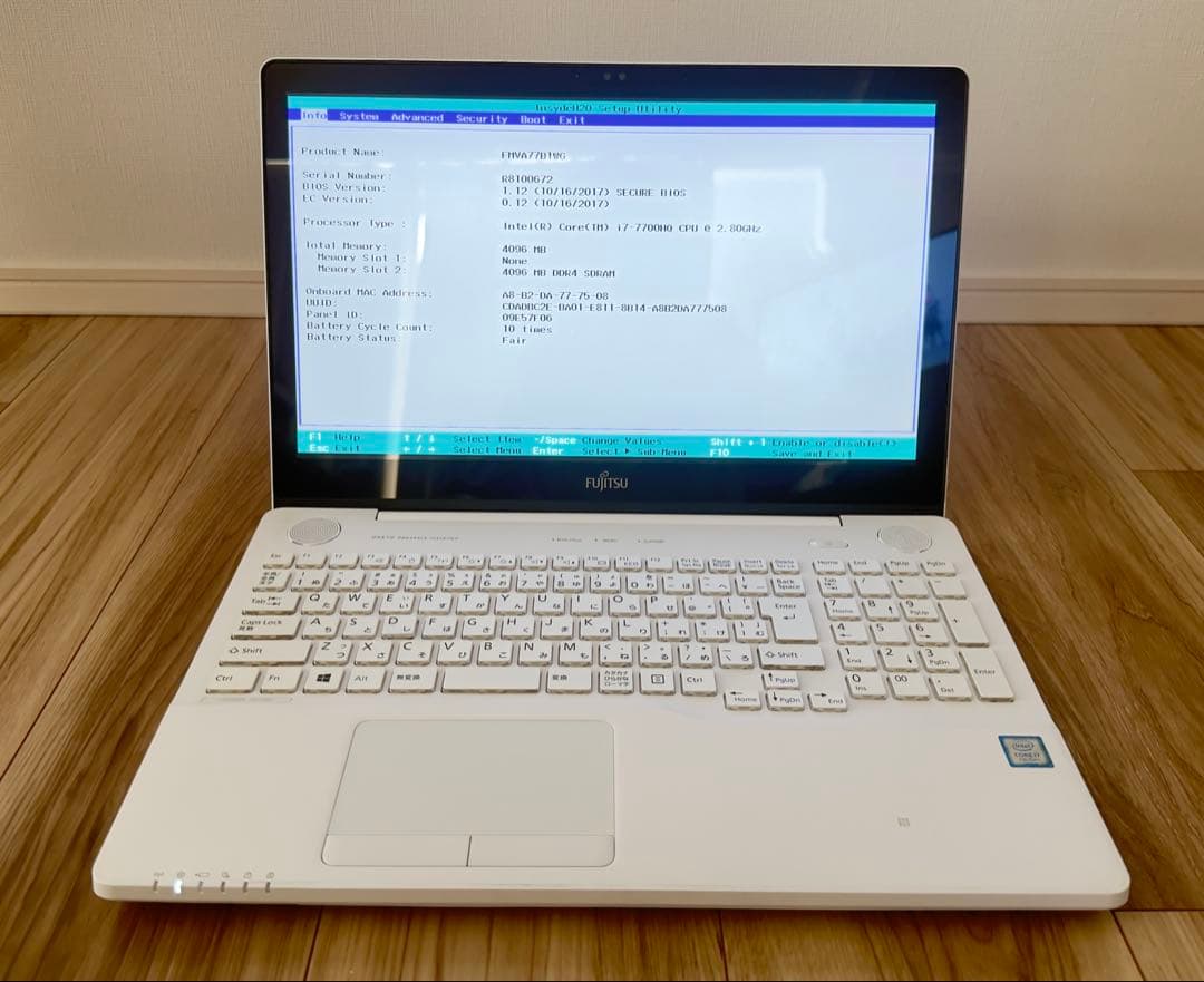 【ジャンク】FUJITSU LIFEBOOK AH77/B1 Blu/Ray