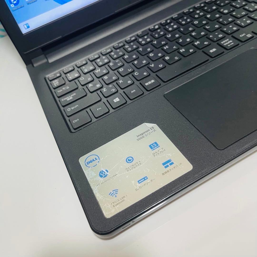 T290 DellノートパソコンWEBカメラSSDサクサク動くWindows11