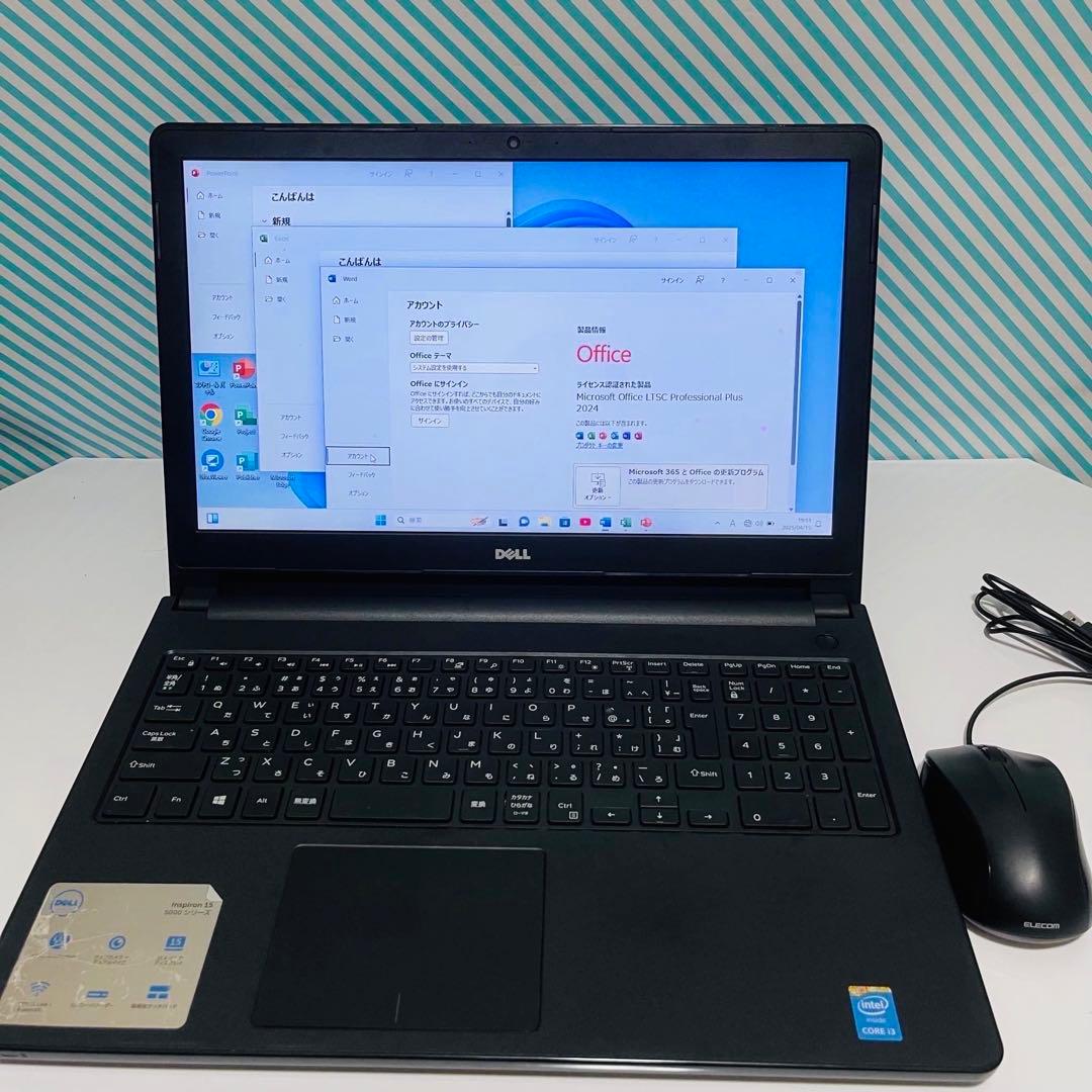 T290 DellノートパソコンWEBカメラSSDサクサク動くWindows11