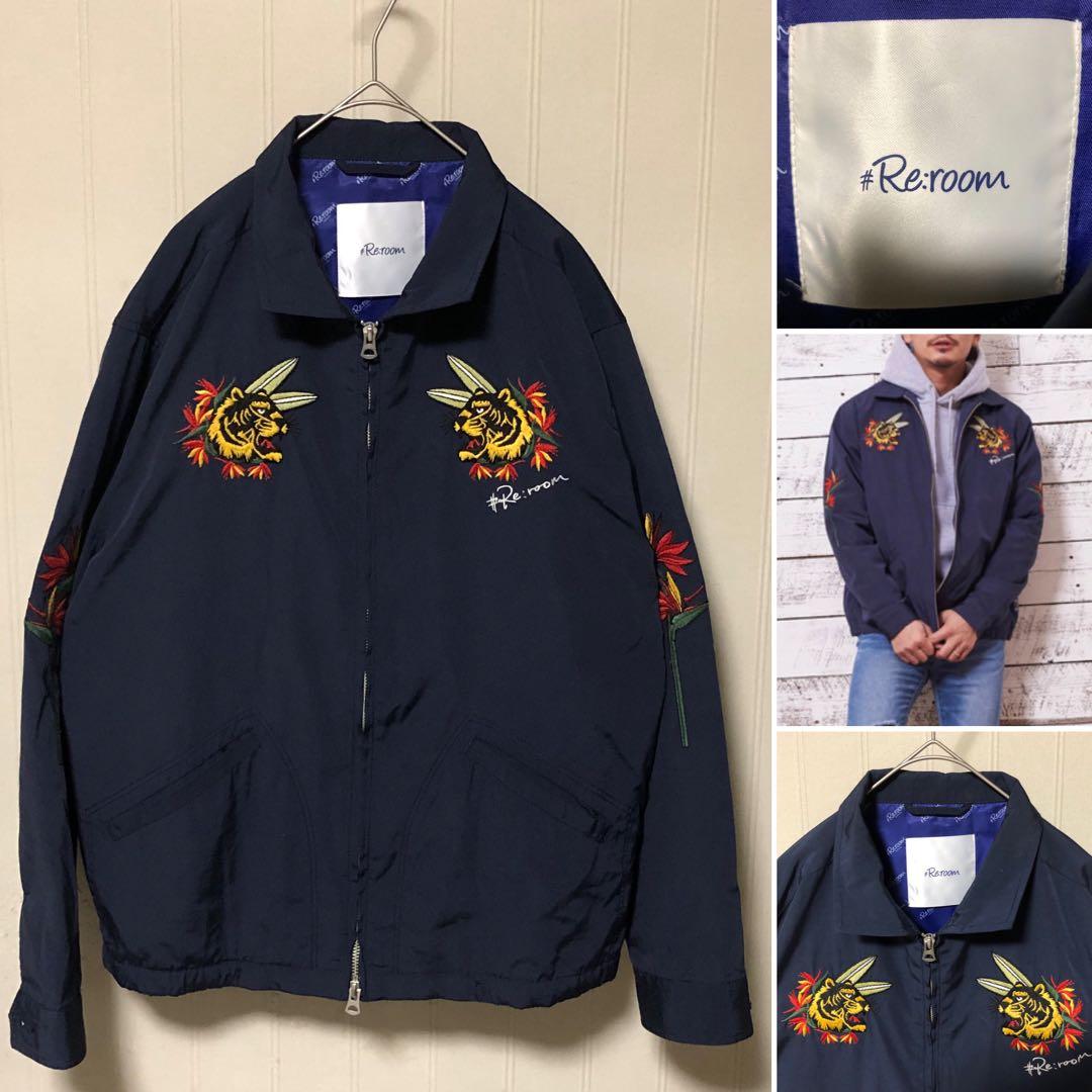 RE:ROOM タイガーエンブロイダリージャケット ベトジャン ネイビー