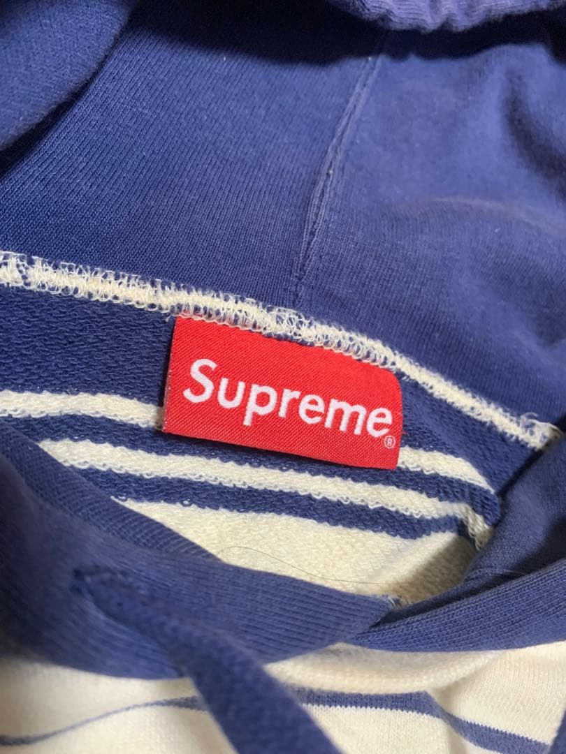 Supreme Lサイズ　白/青