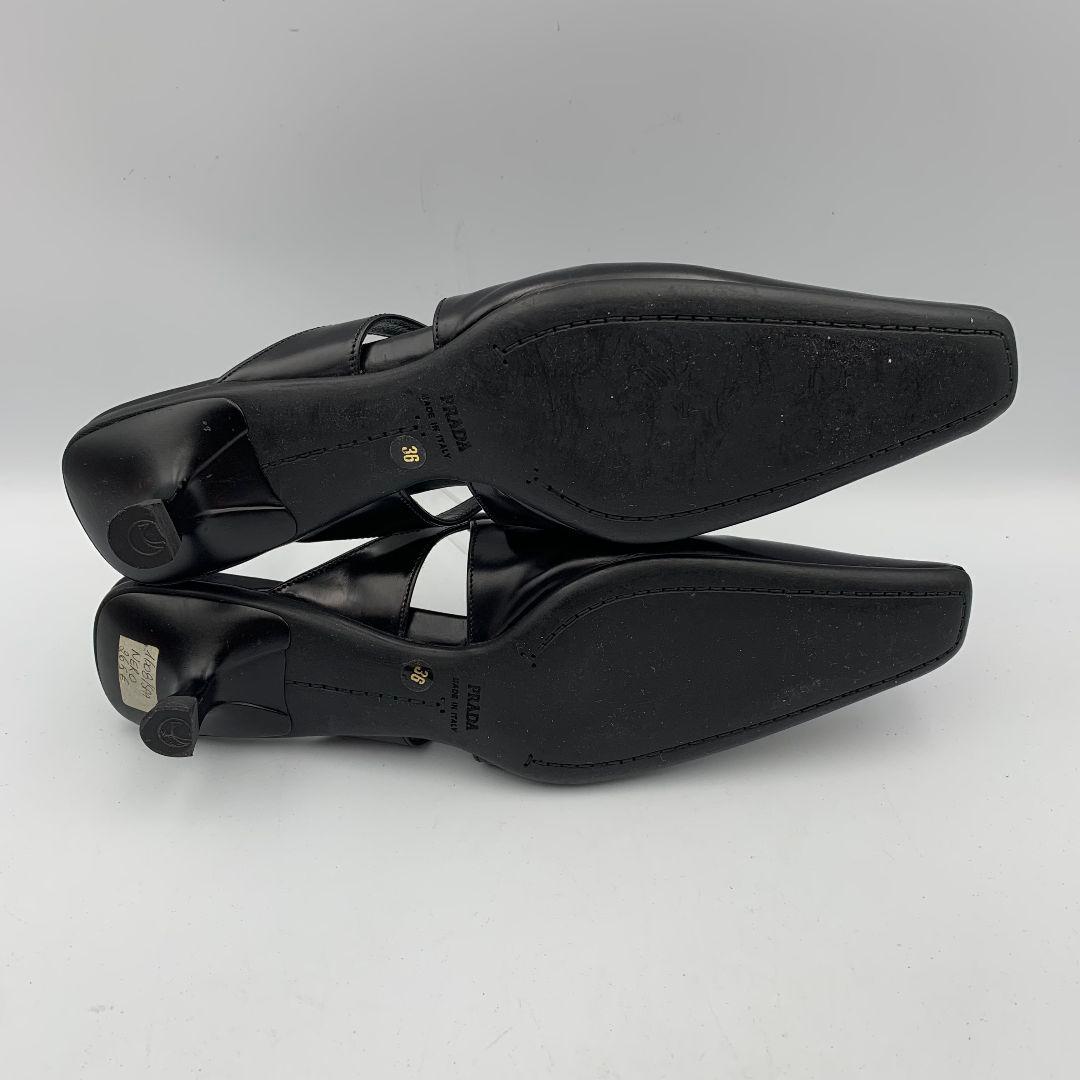 M633 プラダ ミュール 36 約23cm ブラック