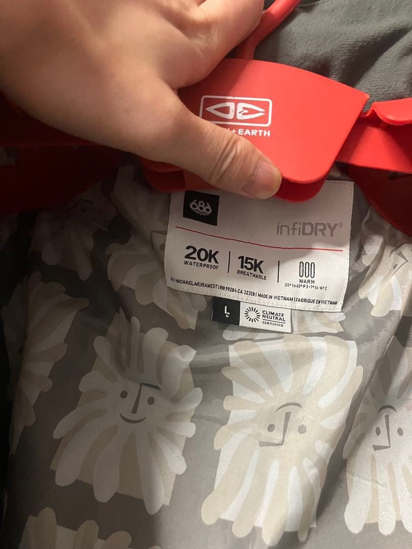 686 Dojo 23-24 L ブラックデニム 上下セット