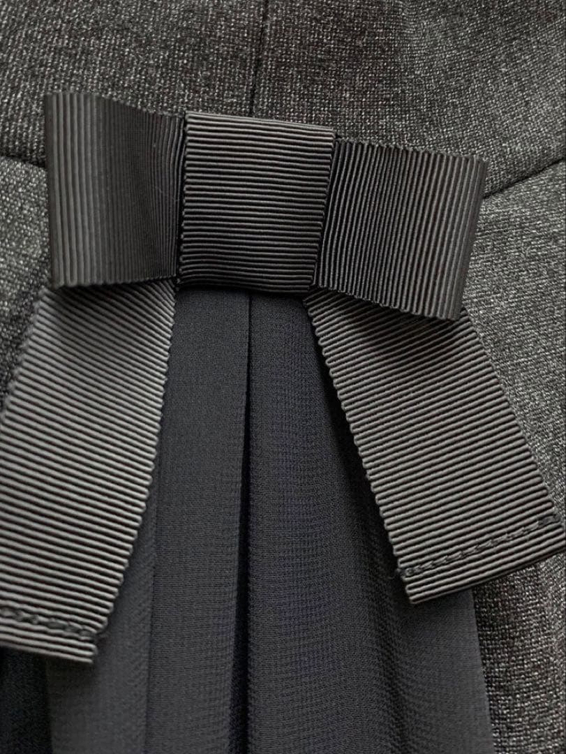 新品未使用！M'S GRACYバックシフォンリボンワンピース40