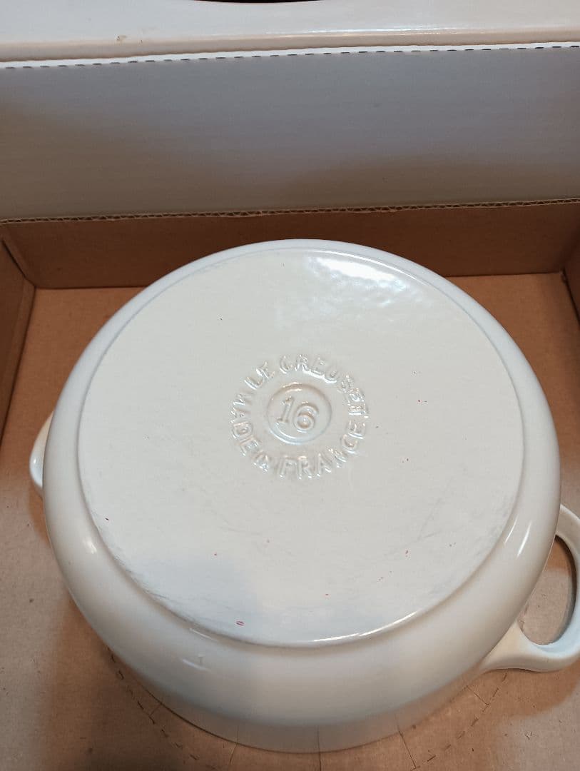 LE CREUSET Cocotte Ronde 16cm ホワイト