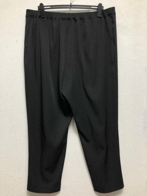 新品☆5L♪黒無地♪ブラックフォーマル♪9分丈ストレッチパンツスーツ◯G124
