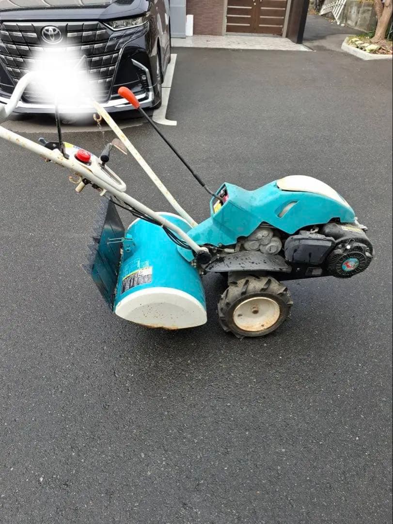 クボタ TR6000 陽菜 ミニ耕運機 ブルー溝浚器 付き