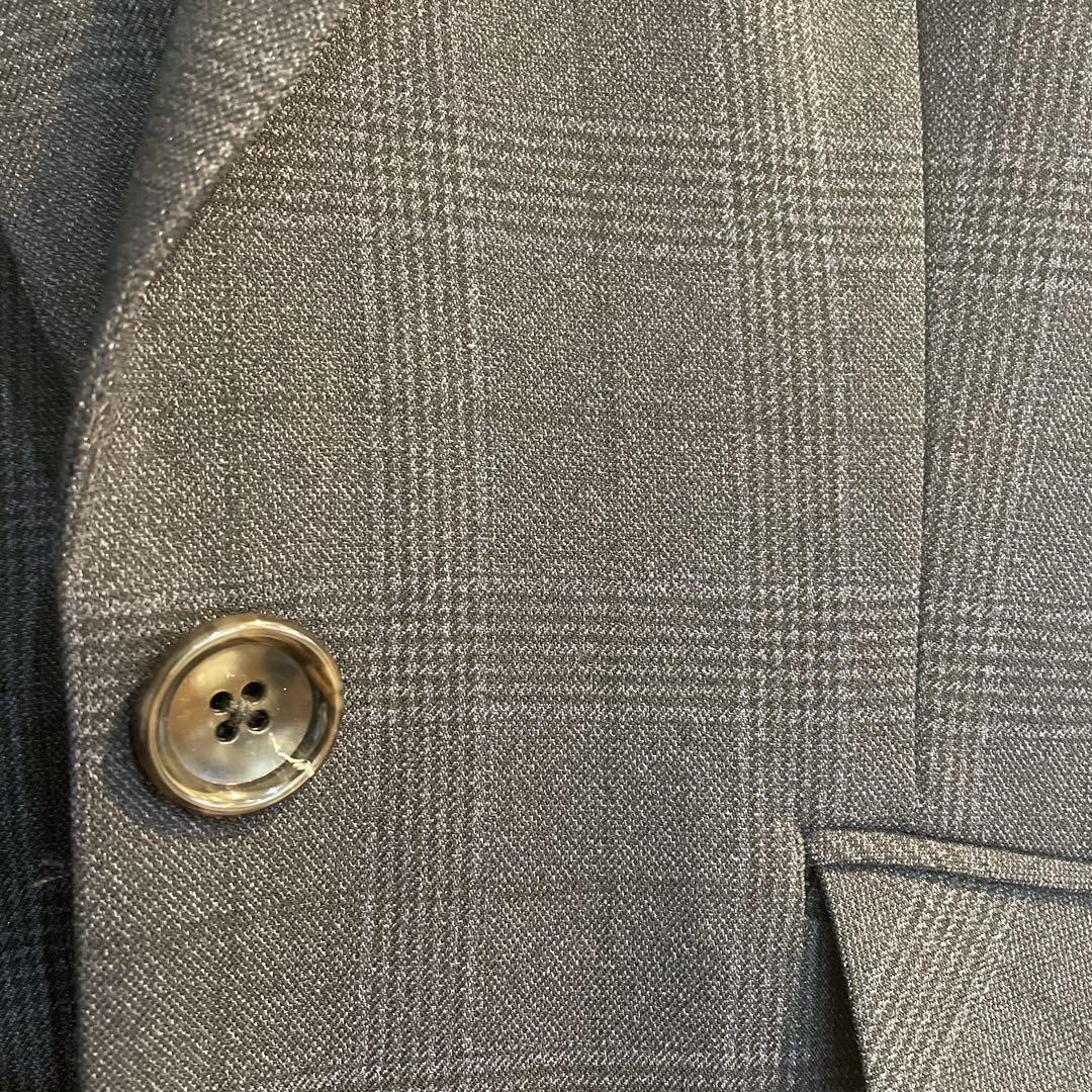 大幅値下げ！匿名発送★1回のみ着用！洗える ネイビーチェックパンツスーツ 11号