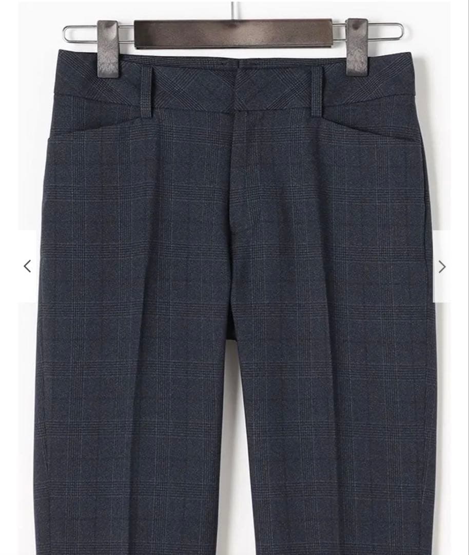 大幅値下げ！匿名発送★1回のみ着用！洗える ネイビーチェックパンツスーツ 11号