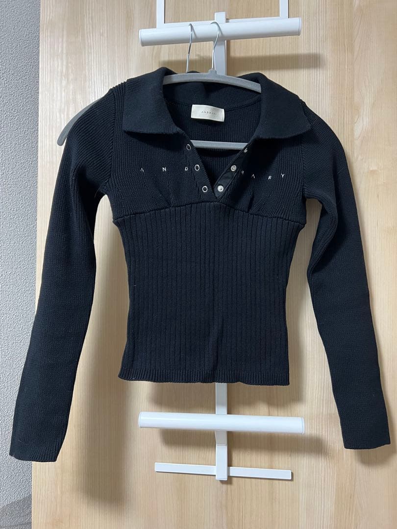 Lindsay logo tops color ブラック