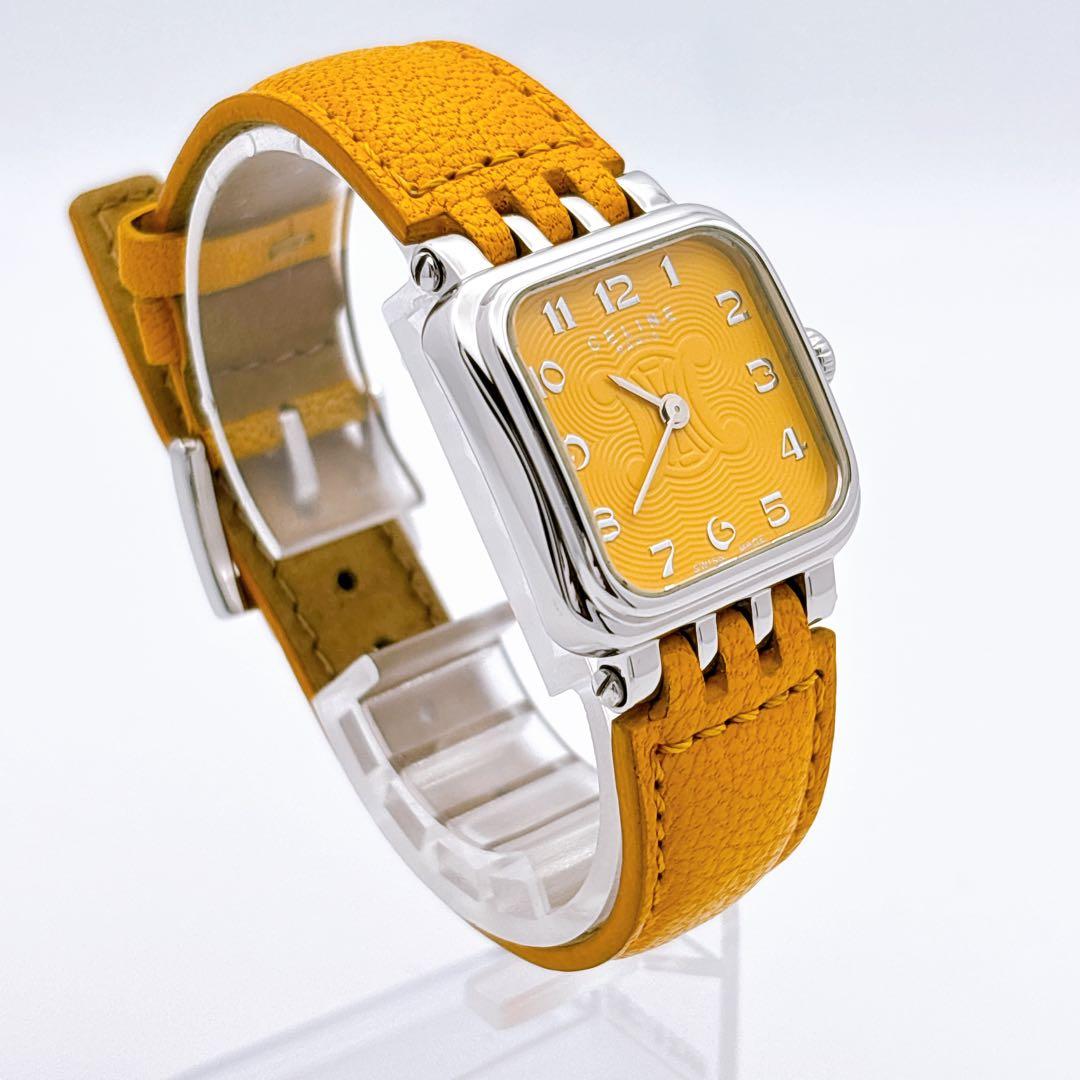 【希少・電池新品】セリーヌ CELINE ラ パリセット スクエア 腕時計