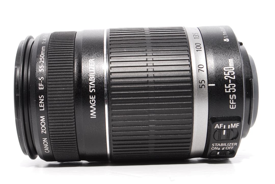 美品 望遠レンズ Canon EF-S 55-250mm F4-5.6 IS