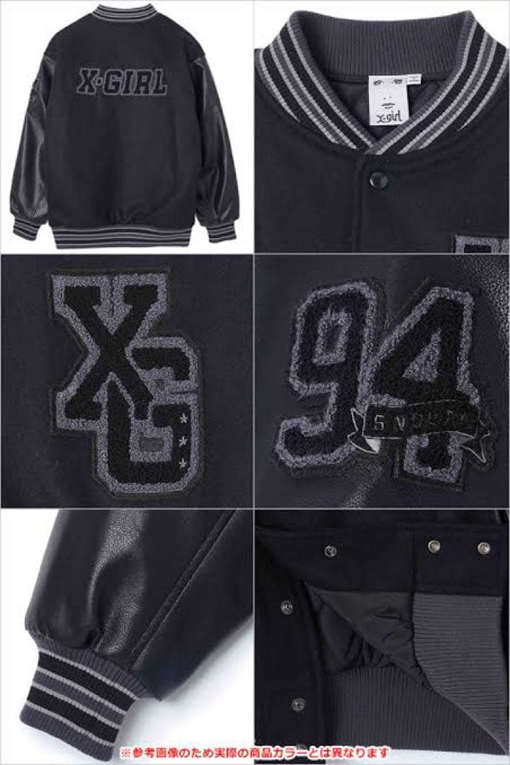X-GIRL ブラック スタジャン 94