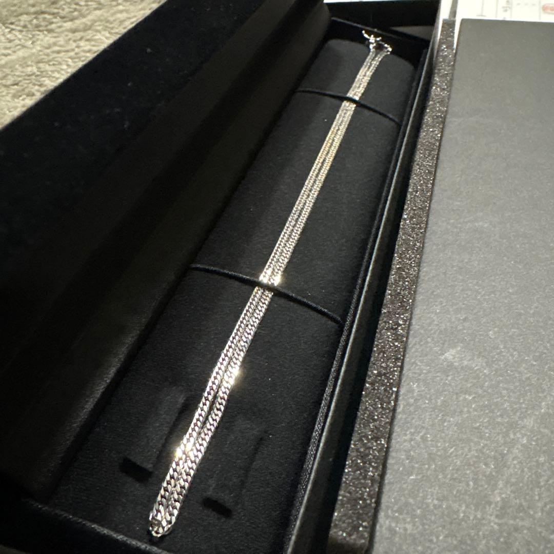 pt850 ダブル6面喜平ネックレス　45cm10g