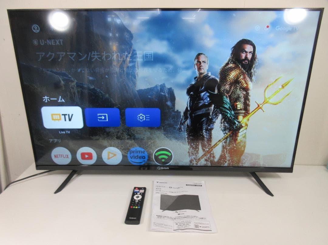 M1006Z 山善 チューナーレス43型テレビ QRK-43TL4K 2025年
