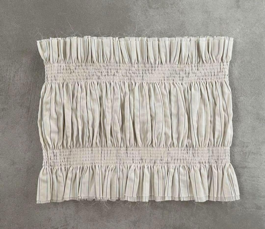 トゥデイフル　Stripe Gather Bustier