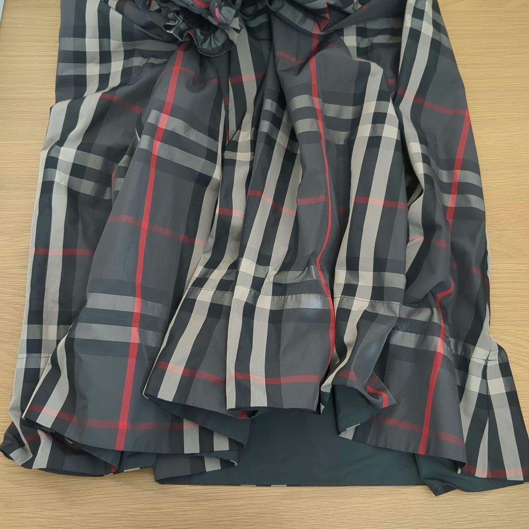 trois トロワ　タータンチェックメモリー ロングタックスカート