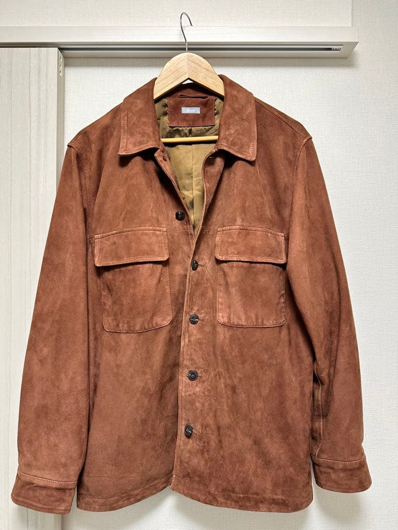 [おじさん1205]　本革スエードジャケット