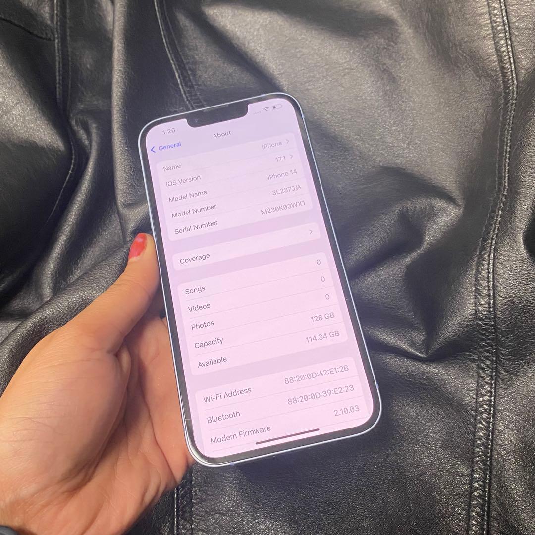 iPhone 14 ブルー 128 GB SIMフリー