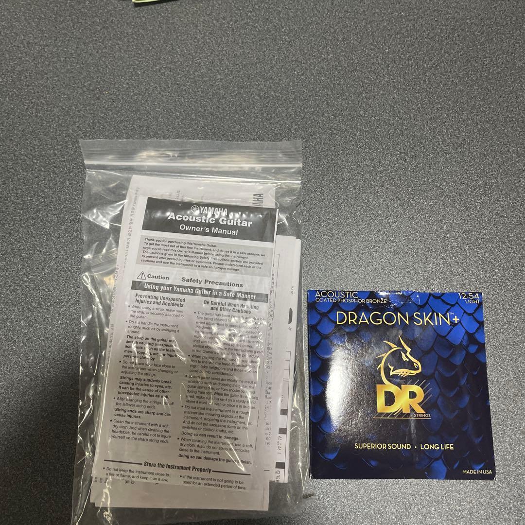 ヤマハ　FGX865 エレアコギター　DR弦付き