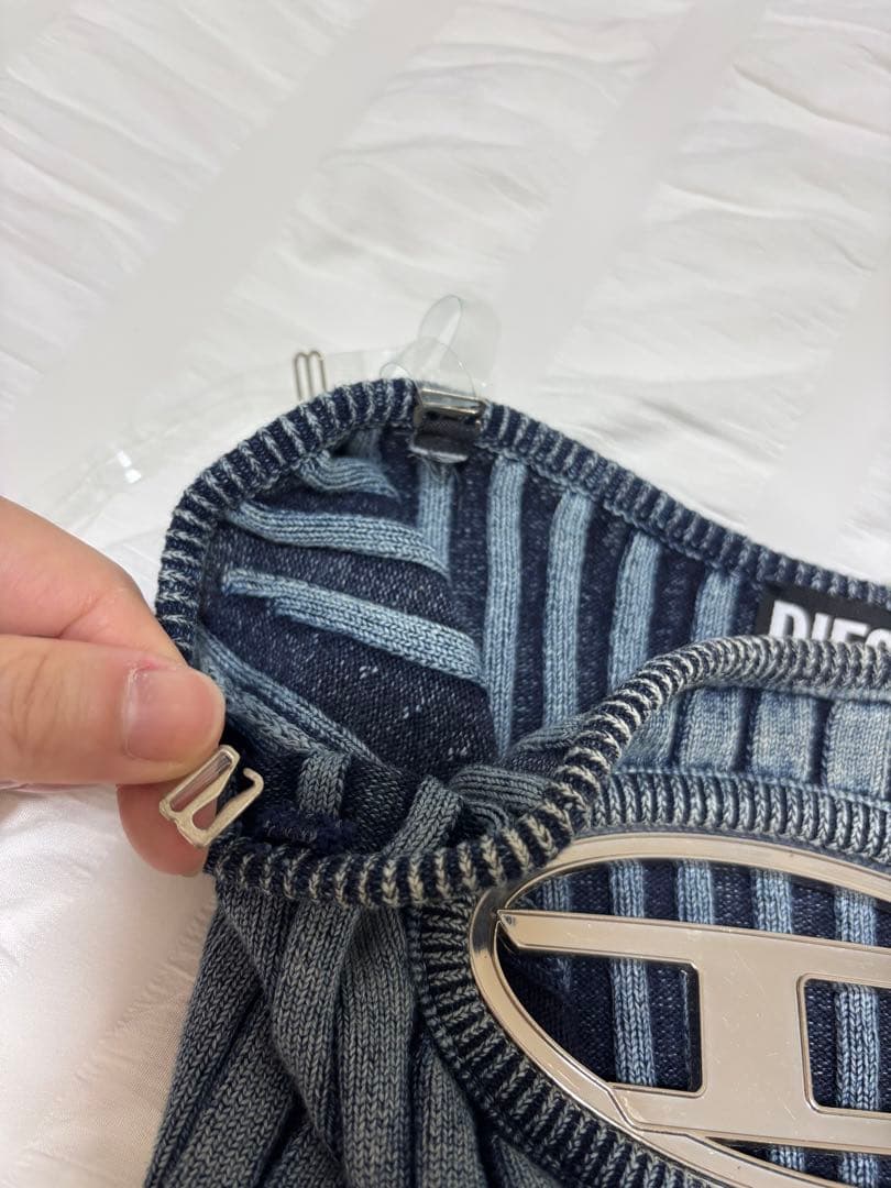 DIESEL ベアトップ　デニム　Sサイズ