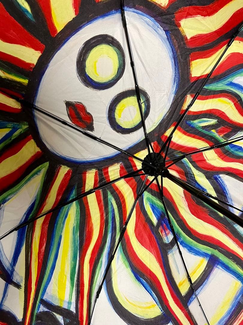 2025 最終　値下げ　岡本太郎　傘　折りたたみ傘　雷人　TARO展　限定商品