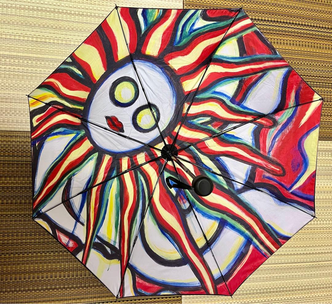 2025 最終　値下げ　岡本太郎　傘　折りたたみ傘　雷人　TARO展　限定商品