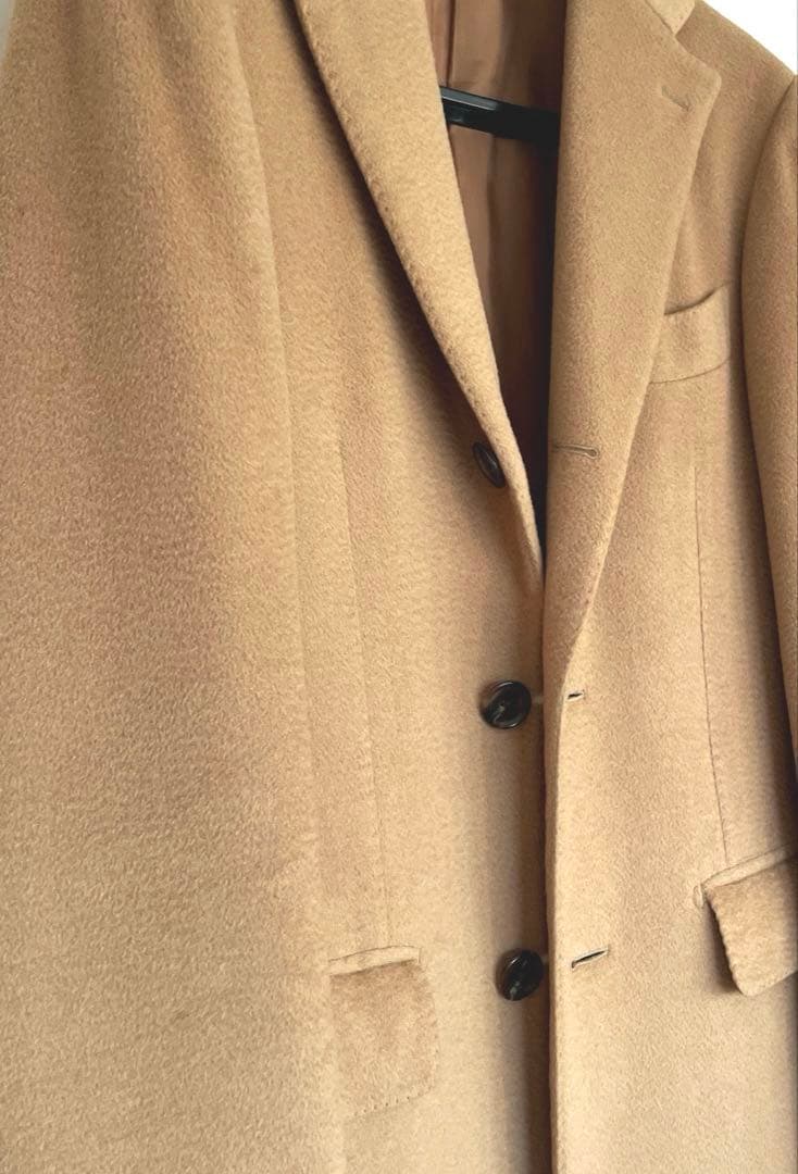 ブリッラペルイルグスト キャメル100% チェスターコート　ポロコート