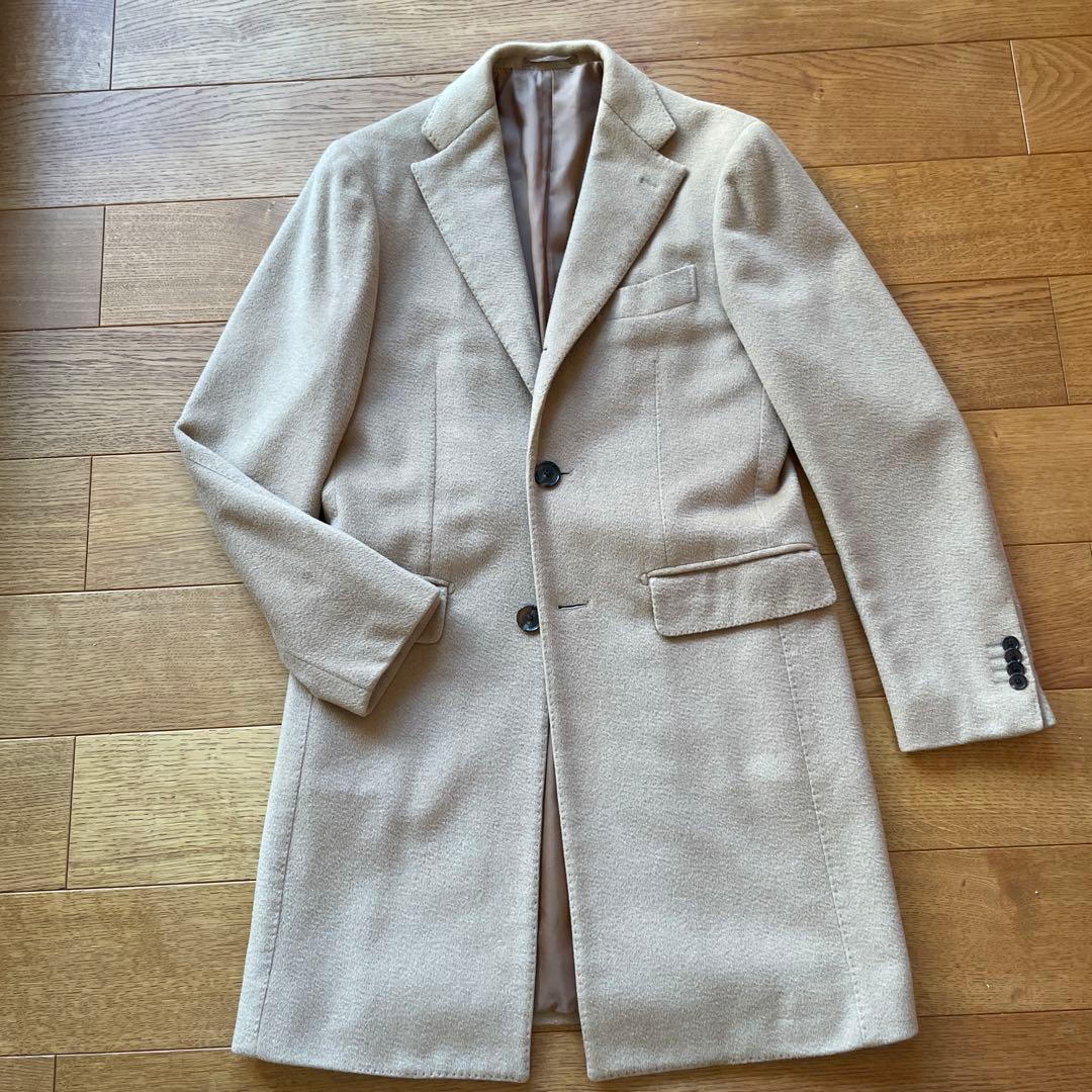 ブリッラペルイルグスト キャメル100% チェスターコート　ポロコート