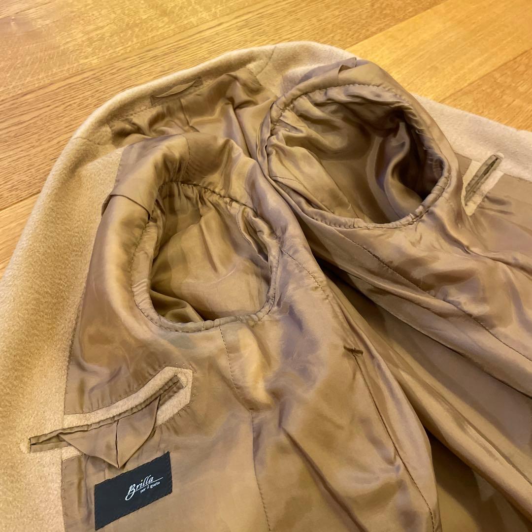 ブリッラペルイルグスト キャメル100% チェスターコート　ポロコート