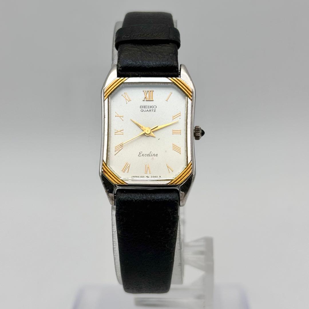稼働✨SEIKO エクセリーヌ Excelline スクエア 腕時計 レディース
