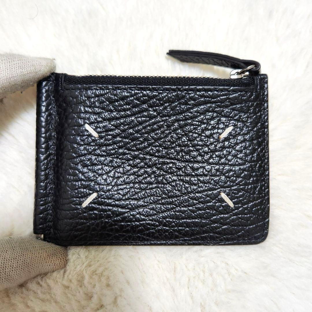 ✨極美品　付属品完備✨マルジェラ　マネークリップ　ケース　ステッチ　シボ革