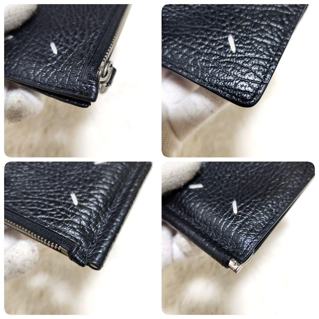 ✨極美品　付属品完備✨マルジェラ　マネークリップ　ケース　ステッチ　シボ革