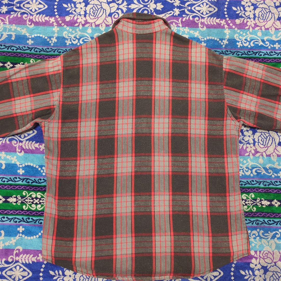 80s ST JOHNS BAY チェック柄ネルシャツ USA製 XL