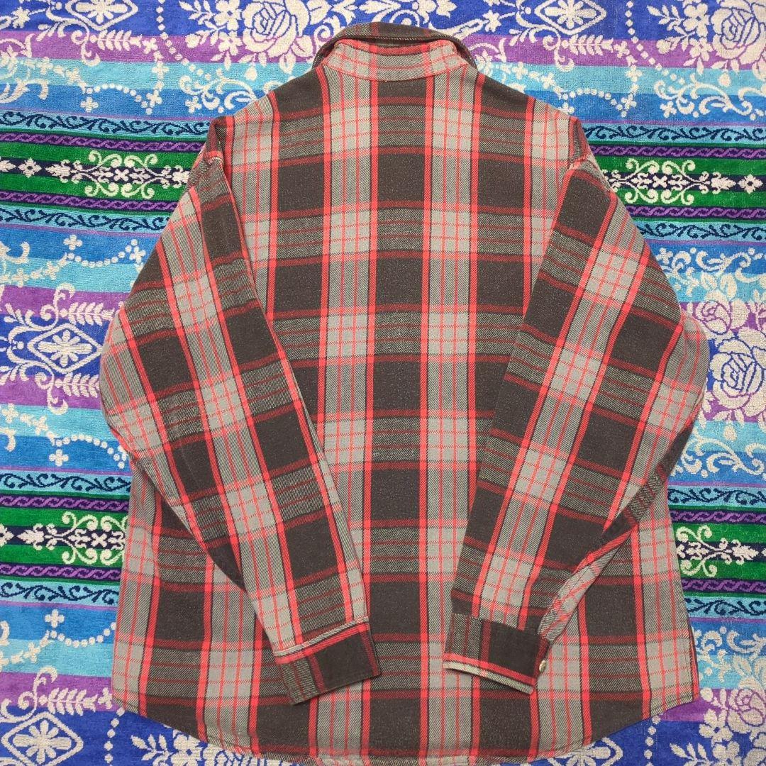 80s ST JOHNS BAY チェック柄ネルシャツ USA製 XL