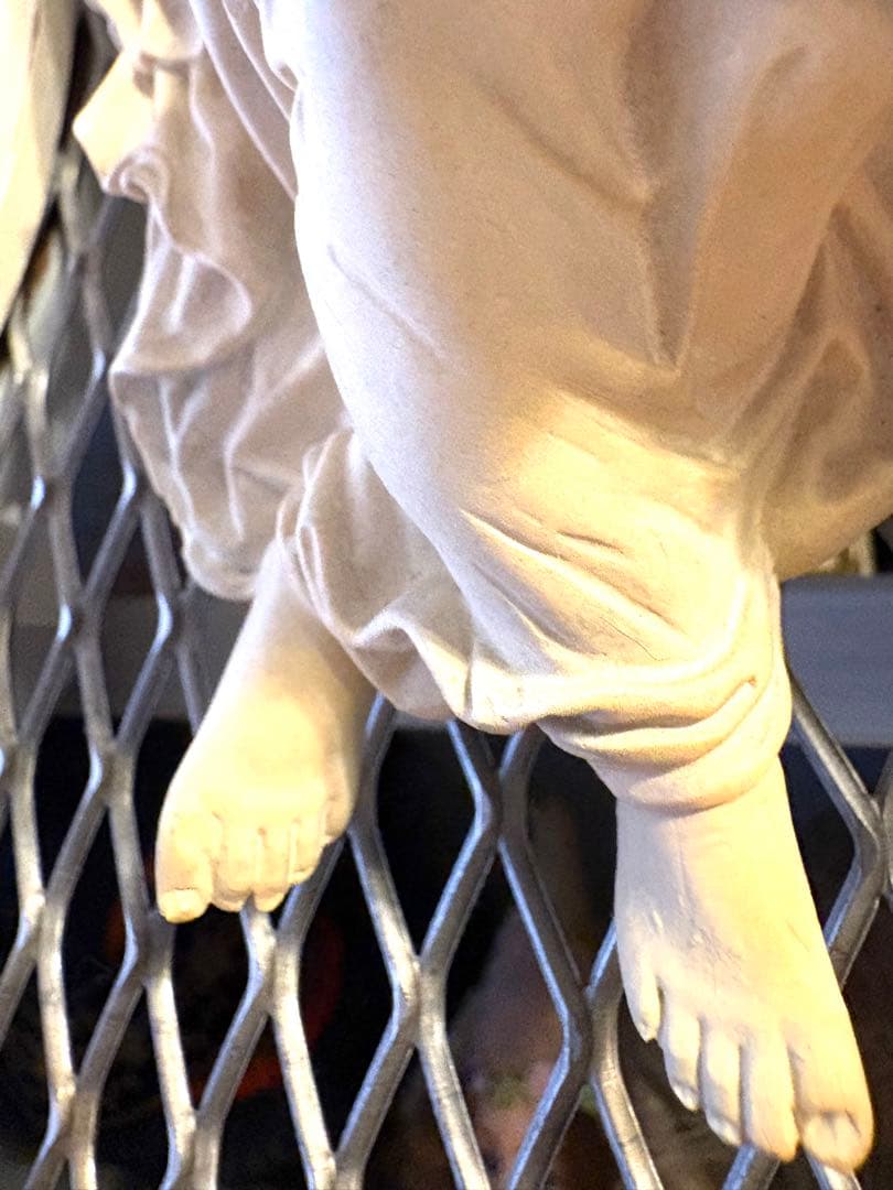 ♡フランスアンティーク　二人の天使の聖水盤　ベニティエ　エンジェルウィング　聖杯