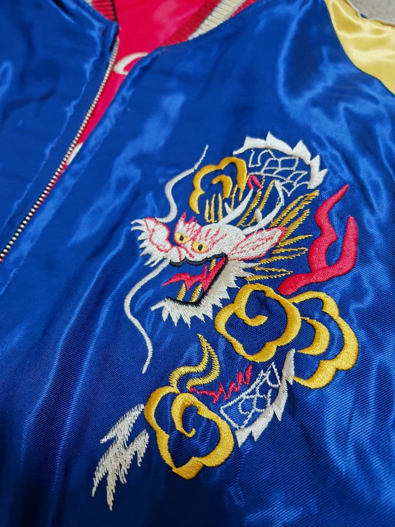 テーラー東洋 スカジャン 美品 未使用近 日本限定 ワシ USA レーヨン２面用