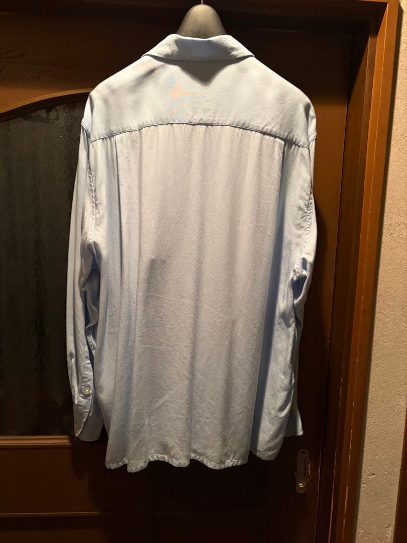 WACKO MARIA ワコマリア オープンカラーシャツ　水色　24SS